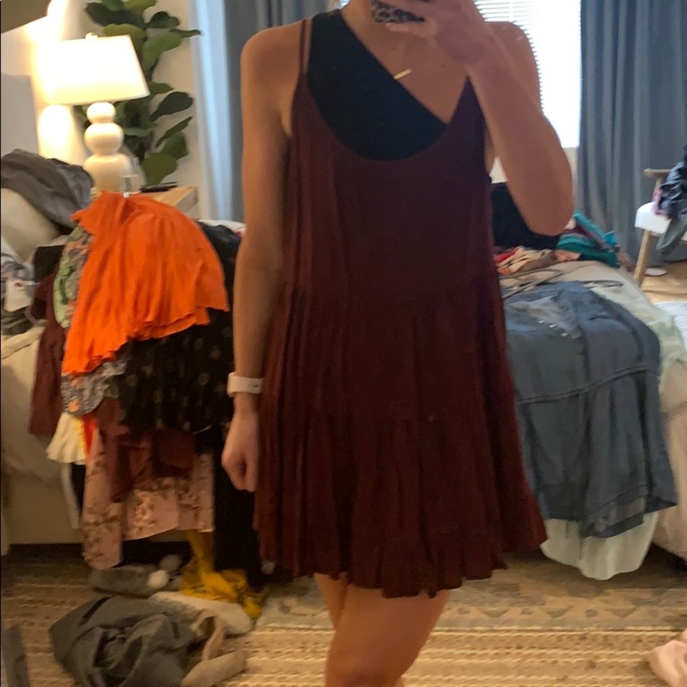Mini ruffle dress